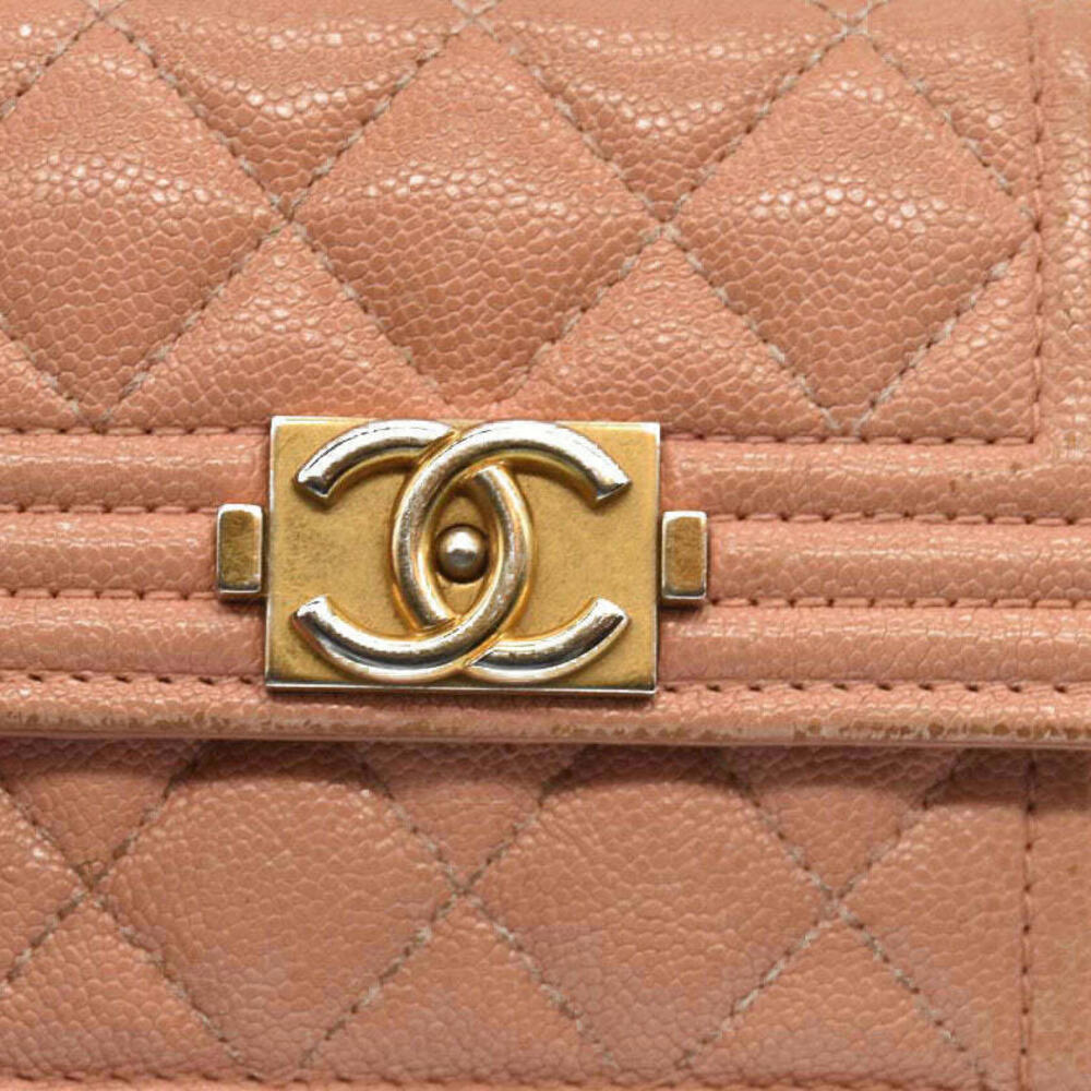Chanel  Caviar Quilted Boy Flap Card Holder Wallet Light - Picture 11 of 15